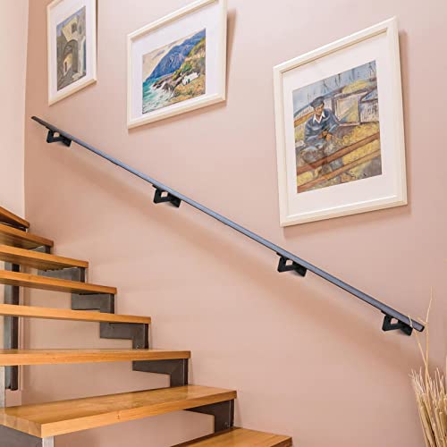 RealPlus Swivel Handrail Brackets Heavy Duty Adjustable Square Hand Rail Brackets for Staircase Stair, Pack of 4 - size: Pack of 4