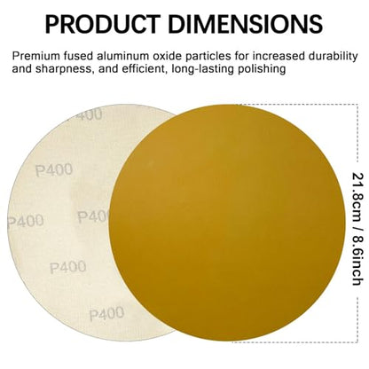 9 Inch Drywall Sanding Discs 400 Grit Set - size: 9 Inch 400 Grit Sanding Discs
