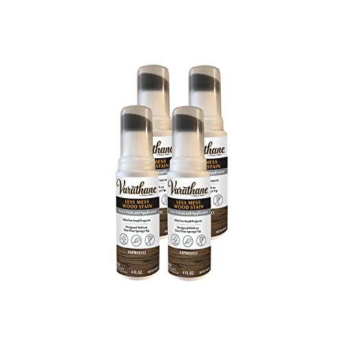 Varathane Less Mess Espresso Wood Stain & Applicator - color: Espresso, size: 4 Ounce (Pack of 4)