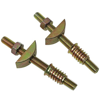 M8x90mm Panel Furniture Wardrobe FMHXG 4Set 4 in 1 Metal Furniture Connecting Fittings with Semilunar Connector M8 Half-Moon Nut, Table Bed Assembly Fasteners Bolts Nuts Threads Half Moon Spacers