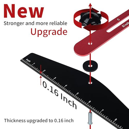Stair Tread Jig, 10-67 Inch Adjustable Aluminum Stair Template Tool - size: Single Nut Model
