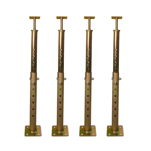 4 Pack House Floor Joist Support Jack 19.5"-34.5" Adjustable for Leveling - size: 19.5-34.5 inch