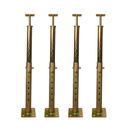 4 Pack House Floor Joist Support Jack 19.5"-34.5" Adjustable for Leveling - size: 19.5-34.5 inch