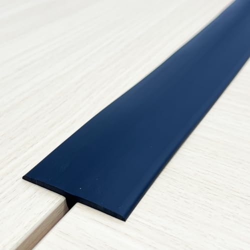 Flexible PVC T-Molding Transition Strips,Self-Adhesive Floor Divider Strip - color: Black, size: 3.3 ft