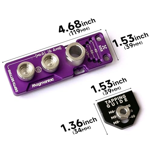 Upgrade Aluminum Profile Drill Guide Access Hole Drill Jig Step Drills - color: Purple-black