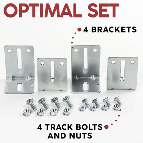 Garage Door Track Jamb Bracket J6, 4 Pack L-Shape Wall Mount