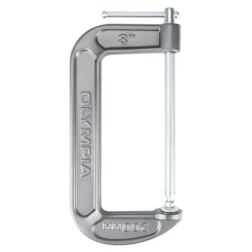 Olympia Tools C-Clamp (8" X 4") 38-148, Black - size: 8-Inch x 4-Inch