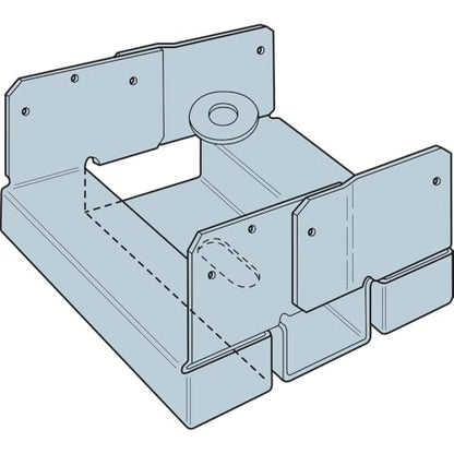 Simpson Strong-Tie ABA66Z ABA ZMAX Galvanized Adjustable Standoff Post Base for 6x6 (Pack of 10) - size: 10 Pack