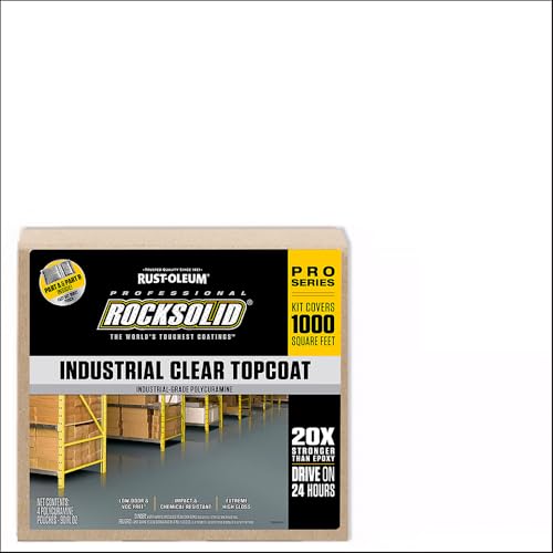 RockSolid Professional Industrial Floor High Gloss Clear Coating Kit - color: Clear