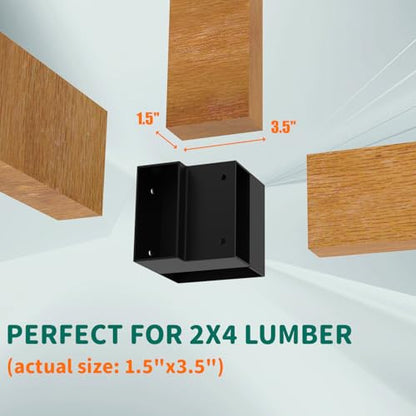 8 Pack Workbench Brackets Kits, 3-Way Right Angle Corner Braces