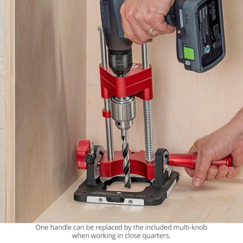 Woodpeckers AutoAngle Drill Guide, Deluxe, The Ultimate Portable Drill Guide, Angled Drilling From Vertical to 40°