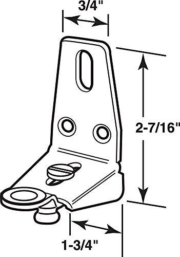 Prime-Line N 6836 Heavy Duty Bi-Fold Door Bracket (Single Pack)