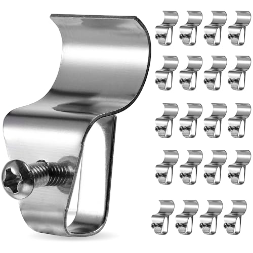 HUXOR Vinyl Siding Hooks for Mounting Cameras, No-Hole Siding Clips, 20 Pcs - size: 20 Pack