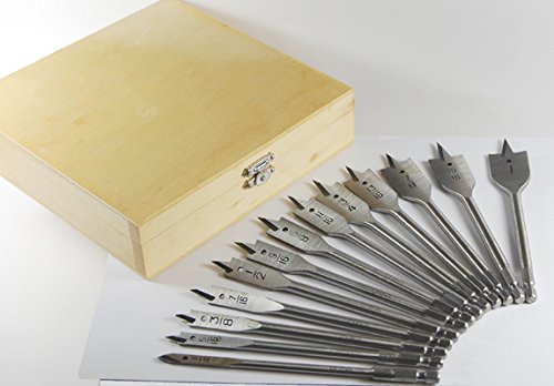 13 Piece Spade Bit Set with Hex Shank