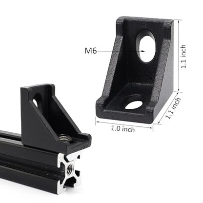 10 Set 1010 Aluminum Extrusion Hardware Accessories Corner Brackets - style: 10Set Bracket with Bolt Nut