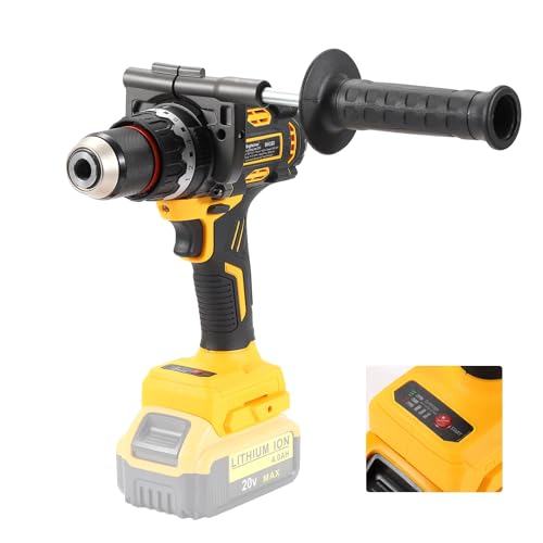 1/2" Brushless Hammer Drill for DEWALT 20V Battery, 1416 In-Lbs, Anti-Twist