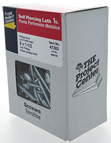 Project Center Truss-Head Metal Lath Screws for Wood #8 x 1-1/2", 123 Pack - size: #8-32 x 1-1/2"