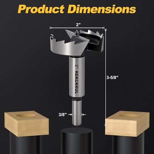 2 Inch Forstner Bit, 2" Forstner Drill Bit for Woodworking - size: 2 | Precision Imperial Sizing