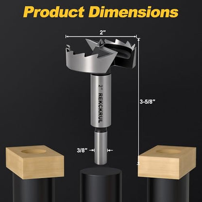2 Inch Forstner Bit, 2" Forstner Drill Bit for Woodworking - size: 2 | Precision Imperial Sizing