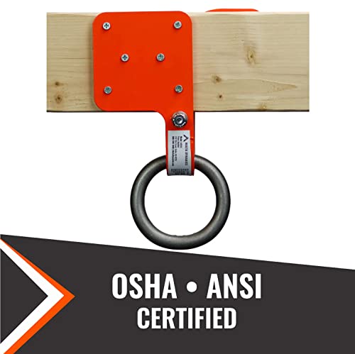 Malta Dynamics Made in US Truss Anchor for 2" x 4" Wooden Truss with Included Fastener Screws and Rotating Alloy Steel Attachment Point
