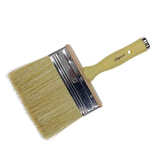 Magimate Deck Stain Brush, Wide Paint Brush for Fence & Limewash, 5 Inch