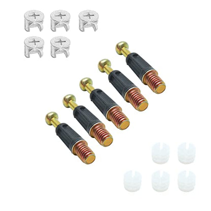 10 Set 32mm Cam Screw Cam Dowel, for Drawer Dresser - size: 32mm-10Pcs
