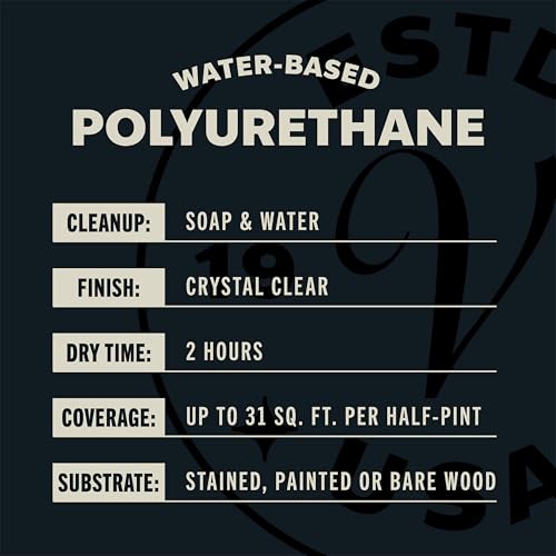 Varathane Water-Based Ultimate Satin Polyurethane - color: Satin, size: Half Pint (Pack of 1)