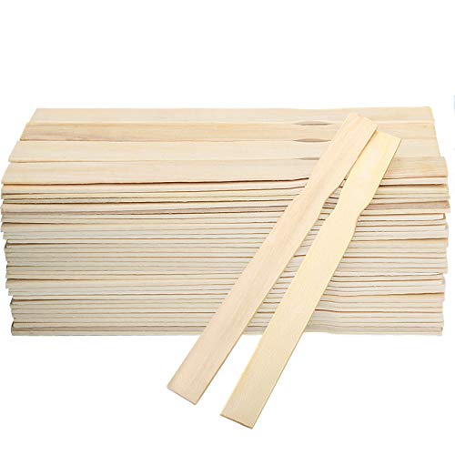 ZOENHOU 100 PCS 10 Inch Paint Sticks, Premium Wooden Paint Stir Waxing Mixing Sticks Bulk for Crafts Painting Crafting Resin Wood Paddle Hobby Projects Garden - size: 100PCS 10 Inch
