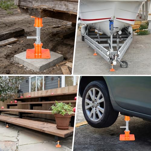 4PCS House Jacks for Leveling Crawlspace 5''-8''Adjustable Floor Support - size: 5''-8''