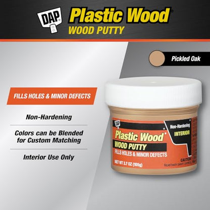 DAP 21274 Finishing Putty Pickld Oak, 3.7, 3.7 oz., Pickled Oak
