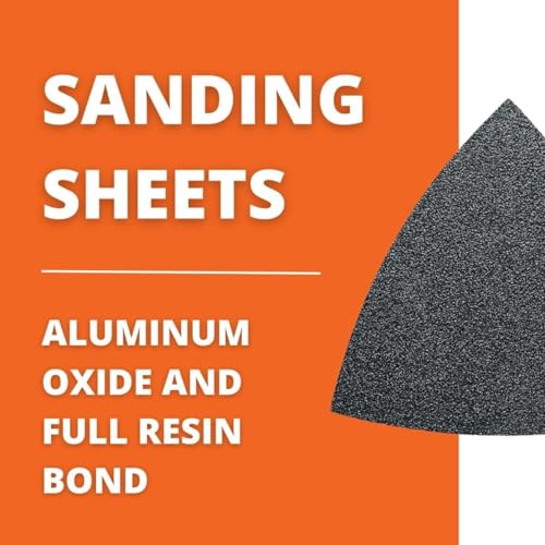Fein Sanding Sheets with Hook & Loop Attachment - size: 150 Grit, 5-Pack