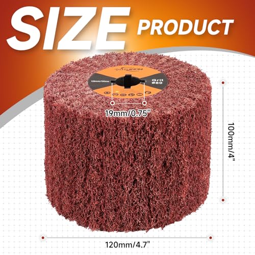 Surface Conditioning Tool 80 Grit Abrasive Drawing Polishing Wheel - style: 80 grit