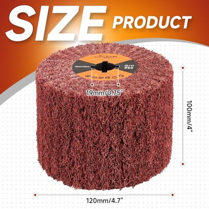 Surface Conditioning Tool 80 Grit Abrasive Drawing Polishing Wheel - style: 80 grit