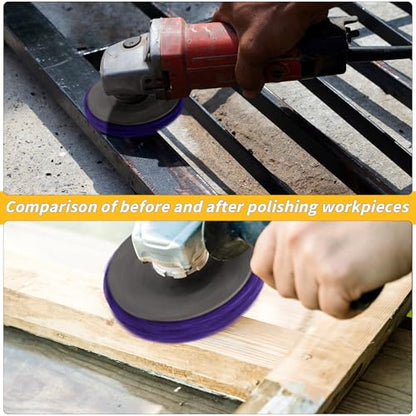 Oleitodh 20 Pack Strip Disc 4 Inch Paint Removal Rust Removal Wheels - color: Purple, size: 4'' x 5/8''-20Pack