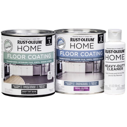 Rust-Oleum Home Floor Coating Deep Tint Base Semi-Gloss Kit