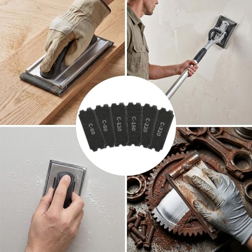 18PCS Drywall Sanding Screen Mesh Sandpaper Grit 60 80 120 180 220 320 - size: 60 80 120 180 220 320Grit-18pcs