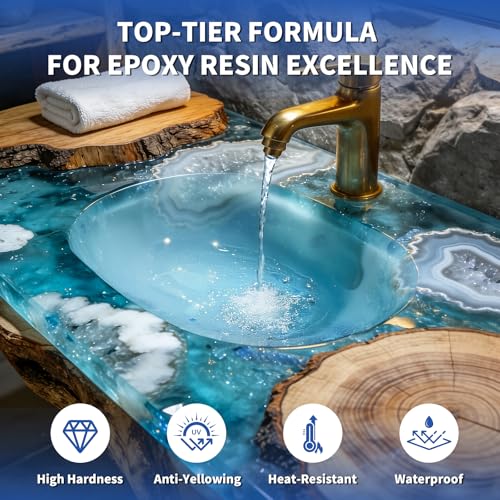 Epoxy Resin 2 Gallon Kit Crystal Clear No Yellowing No Bubble Resin - size: 2 GAL