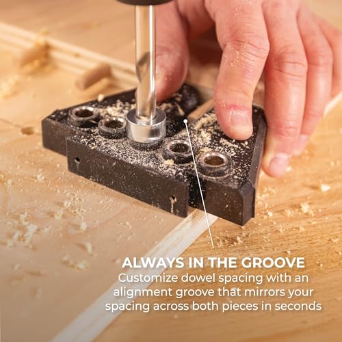 Kreg Dowel Jig Kit, Woodworking Doweling Jig, KHJD345