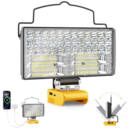 LED Work Light Compatible with DeWALT 20V Battery, 148W 14800LM,Tool Only - color: 148W