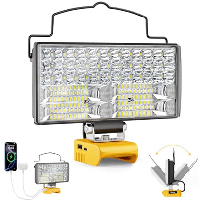 LED Work Light Compatible with DeWALT 20V Battery, 148W 14800LM,Tool Only - color: 148W