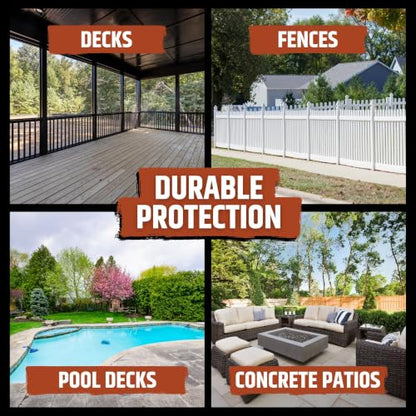 Liquid Rubber Cool Foot Pool Deck Coating, Cooling, Misty Grey, 1 Gallon - color: Misty Gray, size: 128 Fl Oz (Pack of 1)