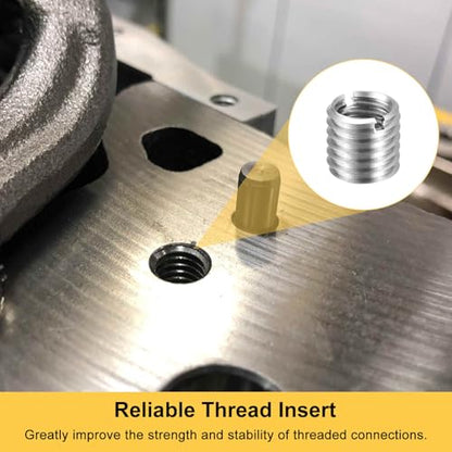 HARFINGTON 6pcs Thread Repair Inserts M12 x 1.75 Male to M10 x 1.5 Female Thread 12mm Long Stainless Steel Reducing Nuts Metric Self Tapping Sleeves Threaded Reducer Industrial Fasteners - size: M12 x 1.75 Male to M10 x 1.5 Female x 12mm