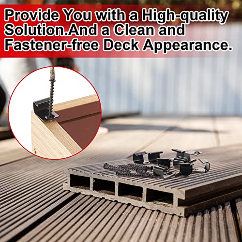 Dunzy 80 Pack 304 Stainless Steel Start Clips, Hidden Deck Starter Clips