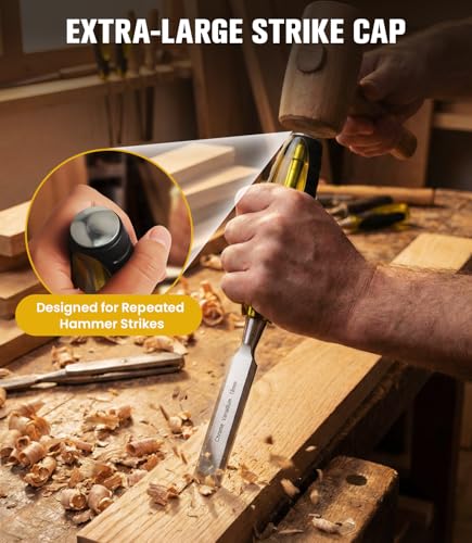 Door Hinge Jig Kit, Router Template for 2.5"-5" Hinges with Storage Case - style: Door Hinge Jig with Chisel