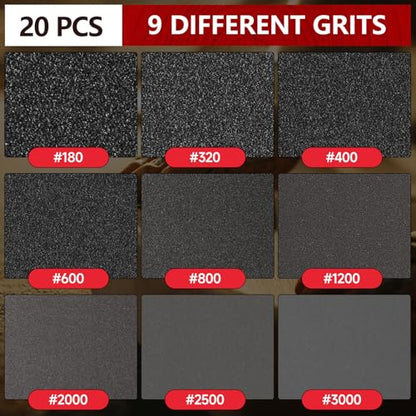 Shinboc 20 PCS 3 Inch Sanding Sponge 600 Grit, Hook and Loop Sanding Disc - style: 600 Grit