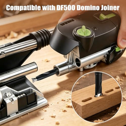 1060Pc Dominos Tenons Assortment with 5Pcs Cutter & Case for Festool Joiner