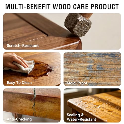 Advanced Natural Cedar Wood Stain & Sealer 1Gallon/128oz, Non-Toxic Waterproof Wood Finish, Flexible Crack & Weather Resistant Wood Treatment to Highlight Natural Wood - color: Natural Cedar, size: 1Gallon/128oz
