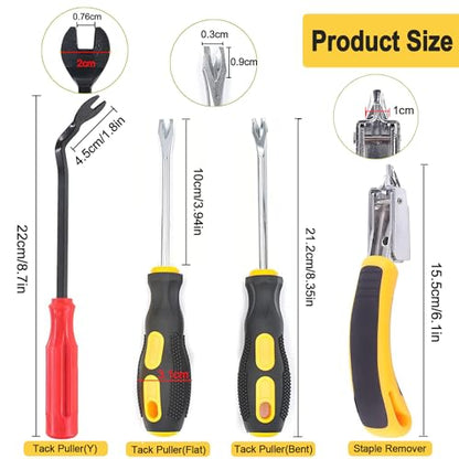 4Pcs Heavy Duty Staple Remover, Upholstery Staple Puller Tool