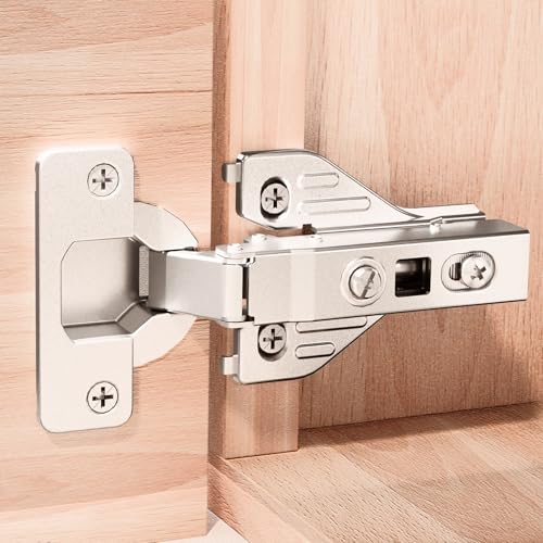 20Pcs Soft Close Face Frame Cabinet Hinges 50% Faster Install - size: 10 Pairs