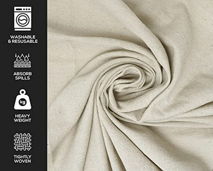 Canvas Drop Cloth for Painting (Size 9x12 Feet - Pack of 1) Painters Drop Cloth for Painting, Furniture, Crutains & Floor Protection - All Purpose Thick Canvas tarp with Double Stitched Edges - size: 9x12 Feet - 1 PK